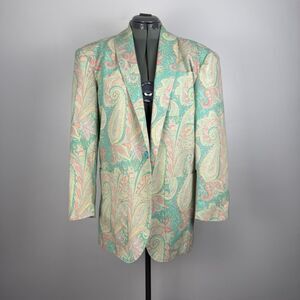 Rare Vintage Paisley Blazer | Indie Artist Retro Unisex Jacket